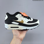 Nike Air Max 90 Black White Gold — image 1