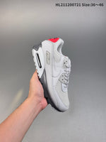 Nike Air Max 90 DM6178-010 Light Grey Red — image 1
