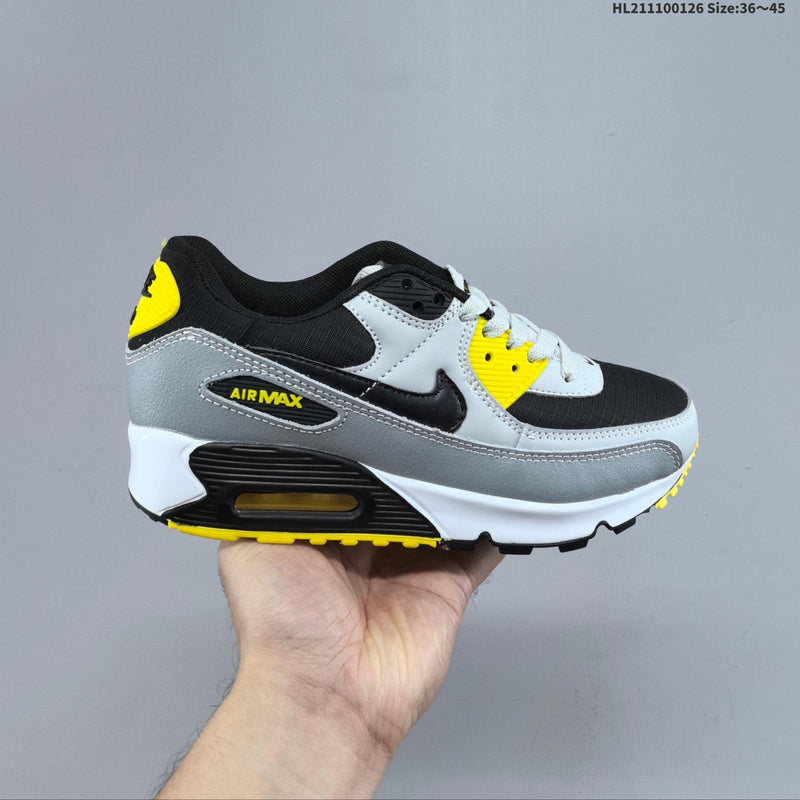 Nike Air Max 90 Light Grey Black Yellow