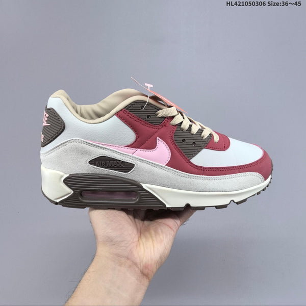 Nike Air Max 90 White Burgundy Pink