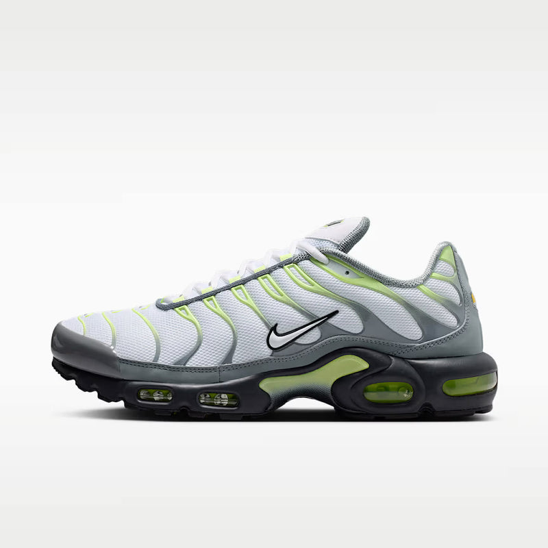 Nike Air M*x Plus TN — White / Cool Grey / Volt