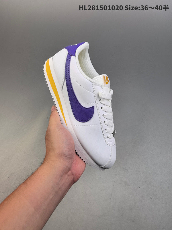 Classic Cortez Leather Classic Comfort Casual Running Shoe: FD4620-111