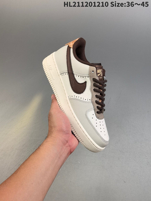 AIR FORCE 1'07 Low Versatile Casual Sports Skateboard Shoe: FV3702-121