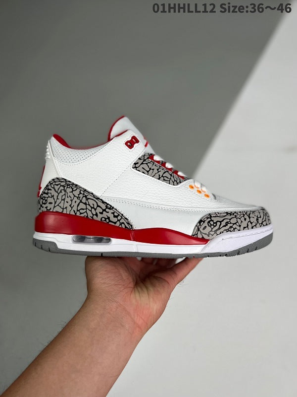 Air Jordan 3 Retro "Cardinal" AJ3 3 aj3 3 CT8532-126