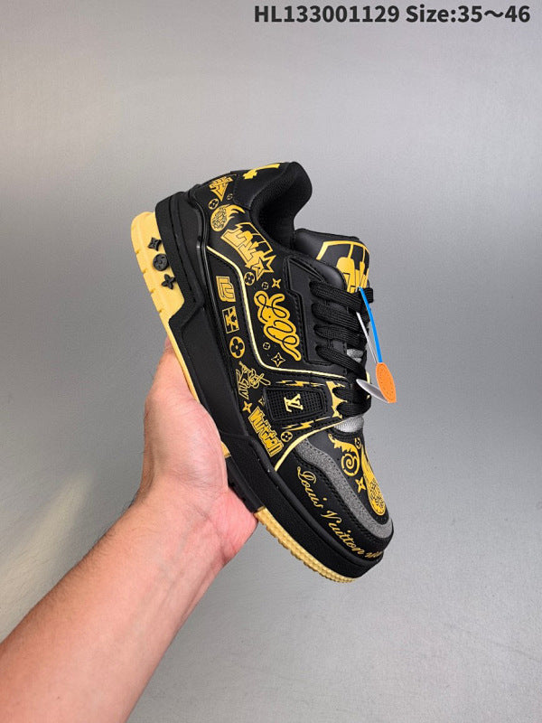 L-- Trainer Sneaker Low Casual Sport Polyvalent Chaussure Skateboard