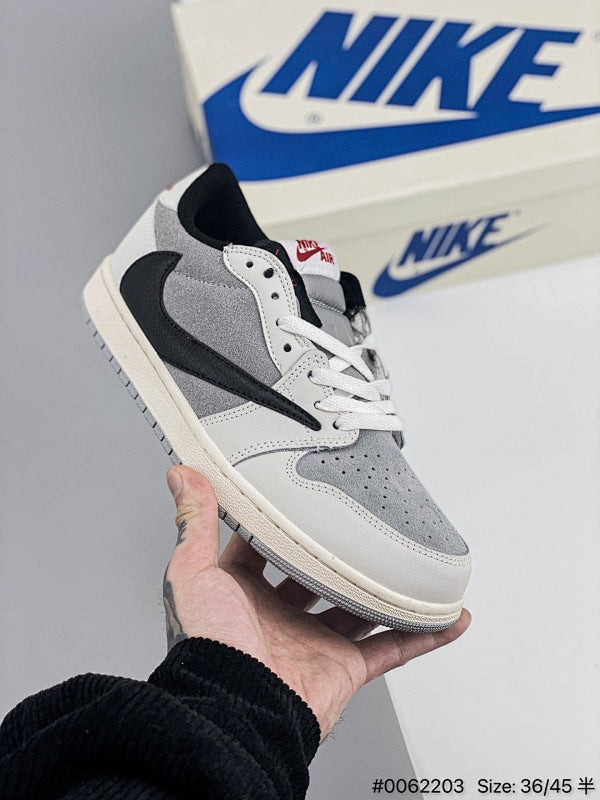 Travis Scott x Air Jordan 1 Low AJ1 Reverse Swoosh AJ1 1 Low Sport Casual Chaussure Skateboard #0062203