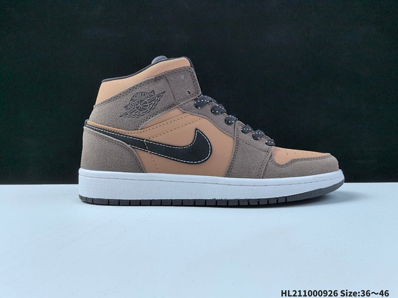 Air Jordan 1 MidAJ1 Mid Classique Rétro Casual Sport Chaussure Basketball DD1666-100