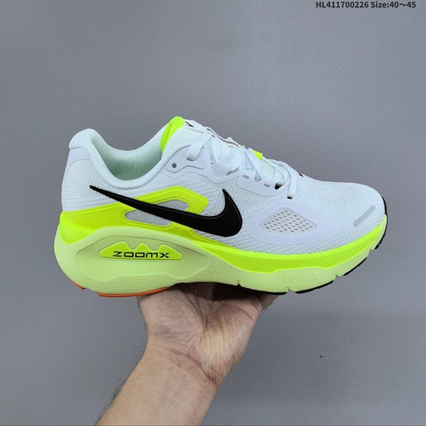 STRUCTURE PLUS White & neon green Comfortable Anti-slip Low Running Shoe ReactX :HQ3048-101 eur