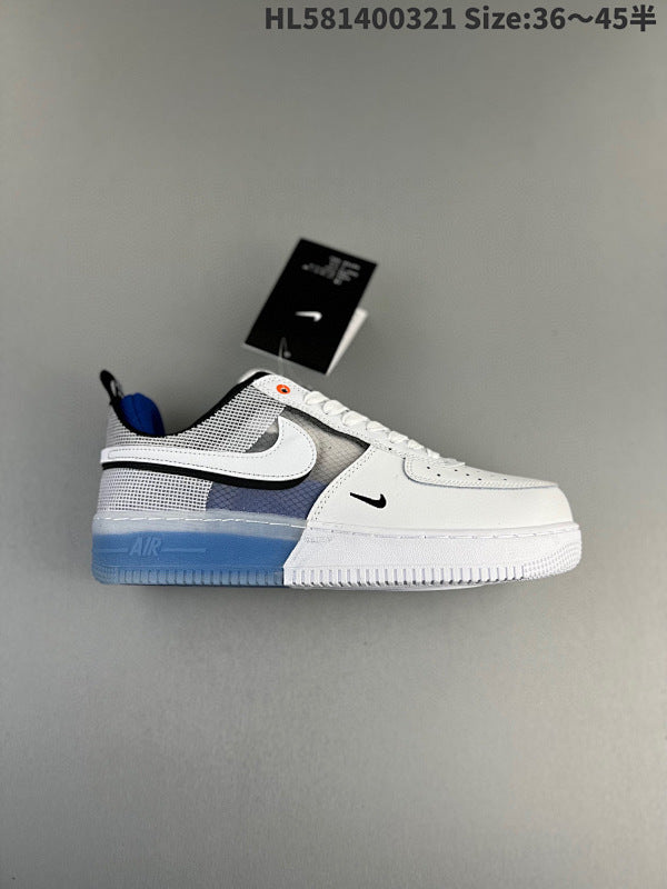 Air Force 1 React "Coconut Milk" Low Classic Versatile Casual Sports Skateboard Shoes 36-45