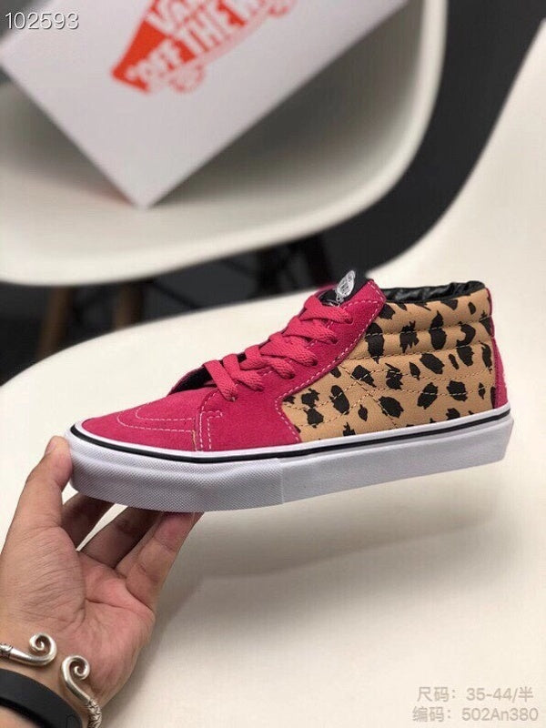 Supreme Collaboration Sk8 Mid Velvet Leopard Magenta Mid