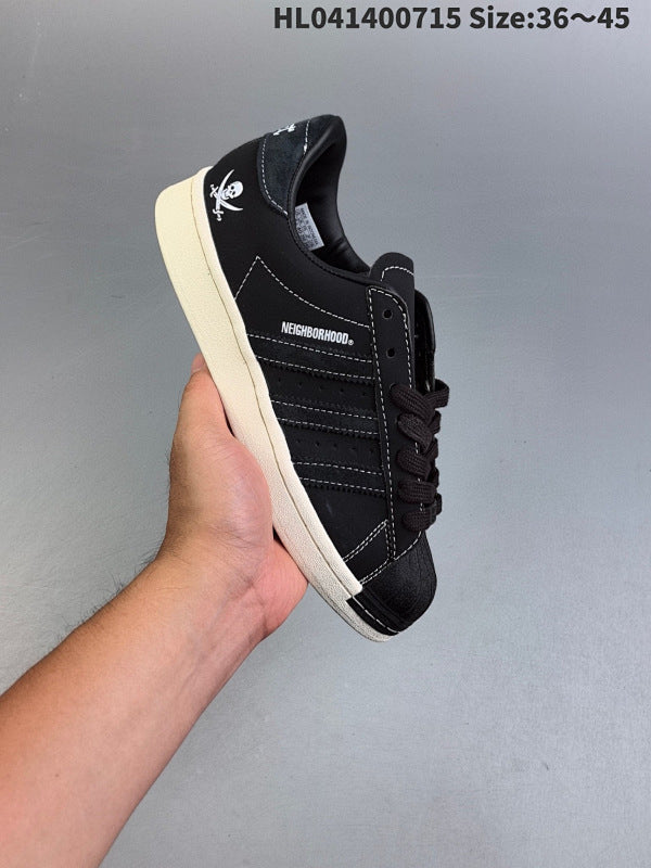 Neighborhood x Originals Superstar Versatile Non-Slip Low Skateboard Shoe :ID8650