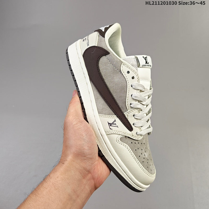 Air Jordan 1 x Travis Scott AJ1 Reverse Swoosh ‘DIY’ :XY2688-103EUR SIZE: