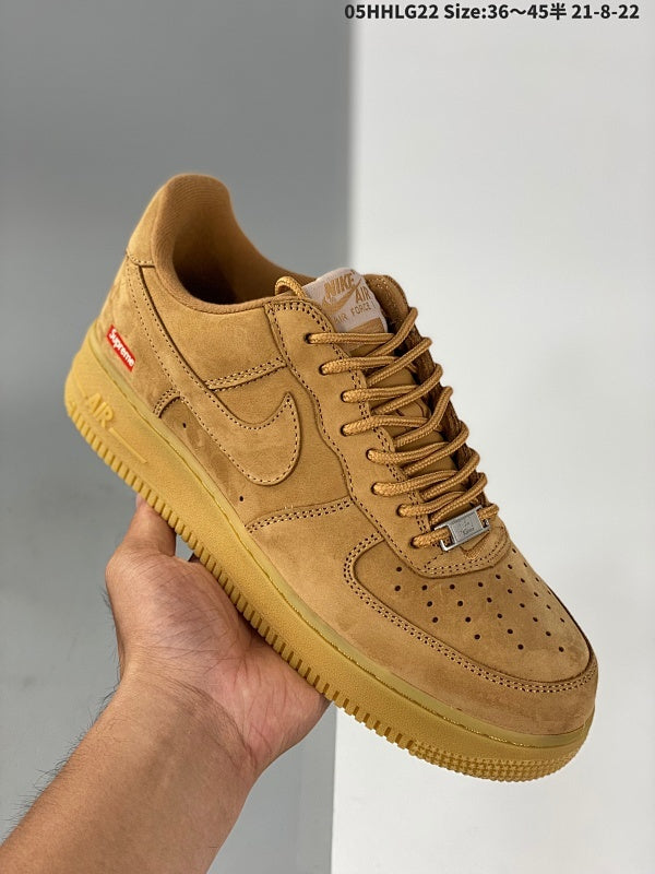 Supreme x Force 1 Low Flax