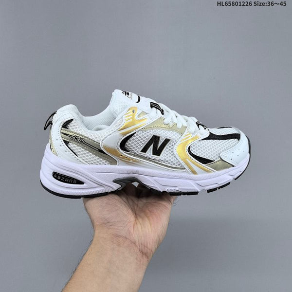 530 white, black & gold