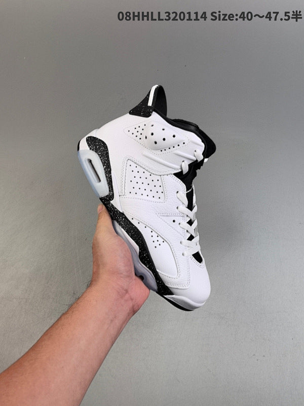 Real leather with half size Air Jordan 6 Retro "Reverse Oreo" High CT8529-112