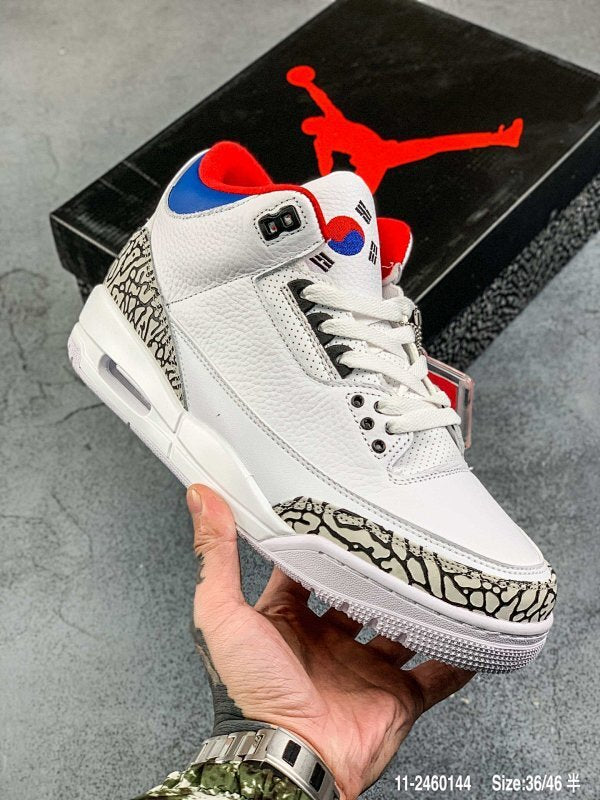 Air Jordan 3 SE Denim"Fire Red" AJ3 Mid Rétro Casual Sport Chaussure Basketball “ ”