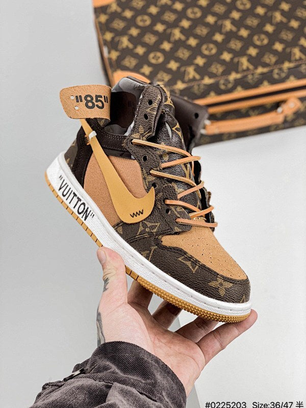 Air Jordan 1 Low AJ1 WH LV 1 High Rétro Casual Sport Chaussure Basketball Air Jordan Air Jordan