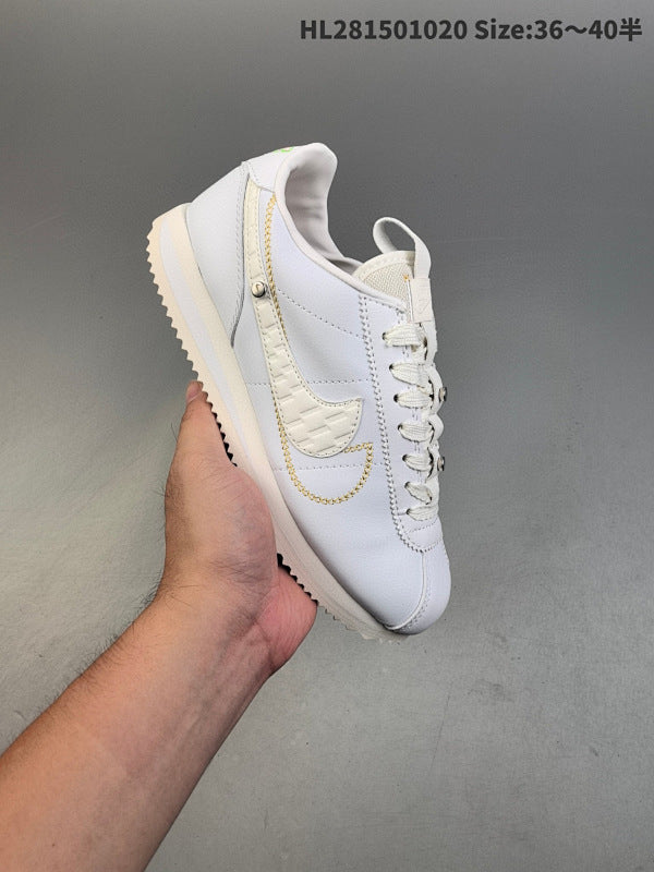 Classic Cortez Leather Classic Comfort Casual Running Shoe: FD4620-111