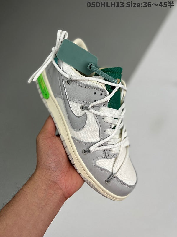 leather with Canvas VIRGIL ABLOH Off-White x SB Dunk Low Lot