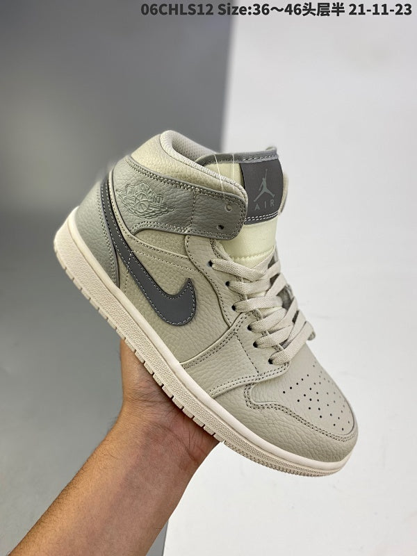Air Jordan 1 Mid “Milan”Light Bone 1 36~46