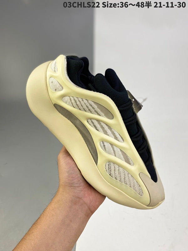 Kanye West x Yeezy 700 V3"Black" Low Rétro Casual Sport
