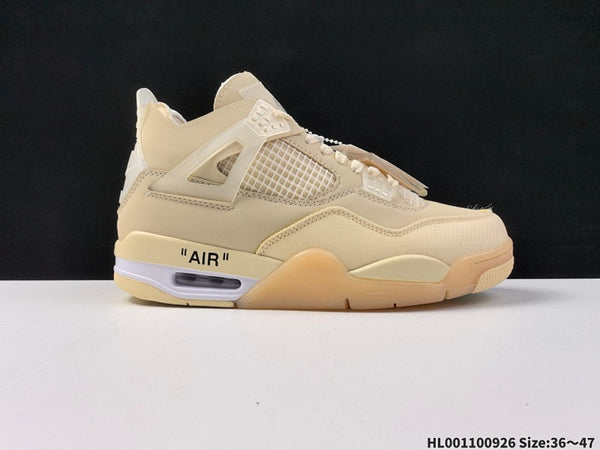 Off-White™ x Air Jordan 4 Retro "Cream Sail OW" Collaboration CV9388-100