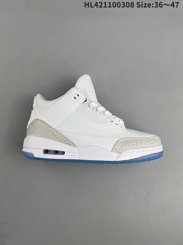 Air Jordan 3 Retro “Pure White” AJ3 3 aj3 3 136064-111