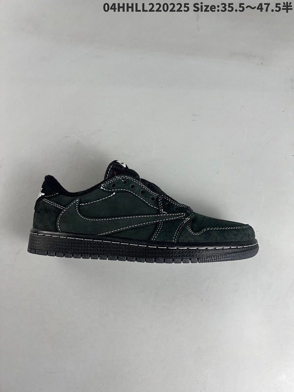 genuine leather OG quality Travis Scott x Air Jordan 1 Low OG “Black Phantom" Low