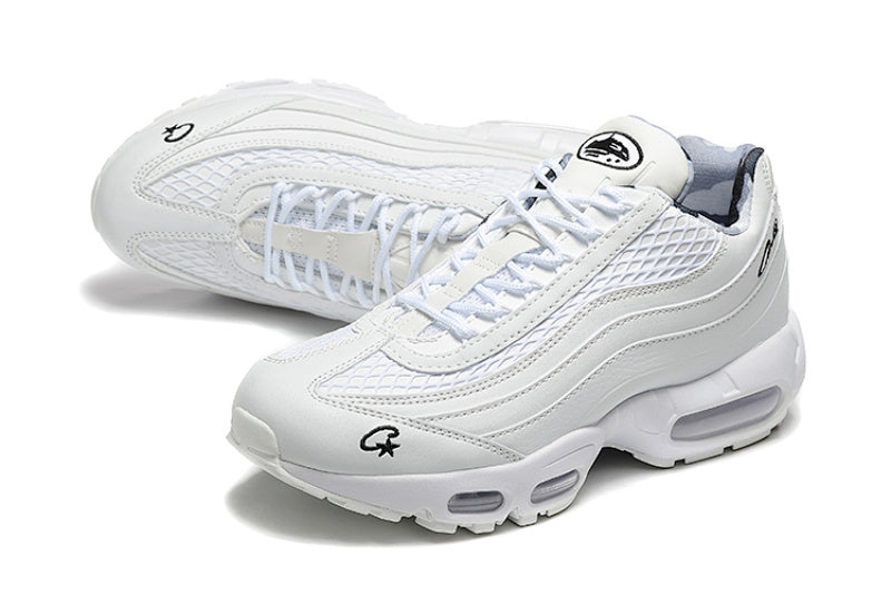 The Corteiz x Air Max 95 White with black 1895-501