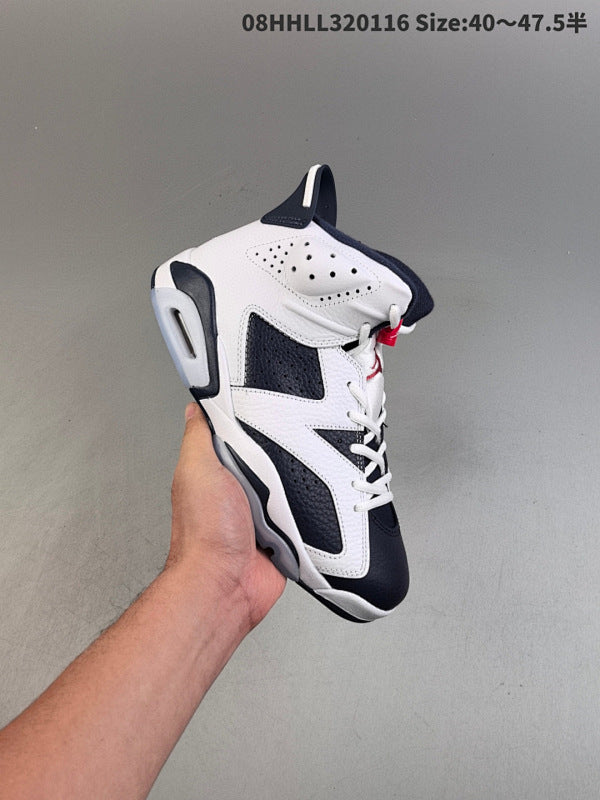 Real leather with half size Air Jordan 6 Retro "Olympic" High AJ6 6 CT8529-164