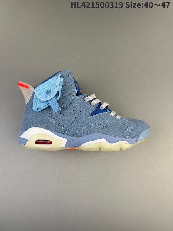 Travis Scott x Air Jordan 6 "Cactus Jack" AJ6 Retro Casual Basketball Shoe